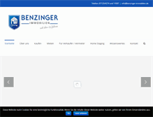 Tablet Screenshot of benzinger-immobilien.de